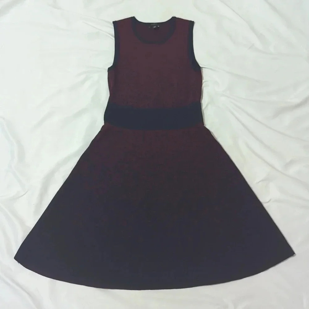 Ann Taylor Sleeveless Ombre Dress, Color Maroon/Blue Size XS